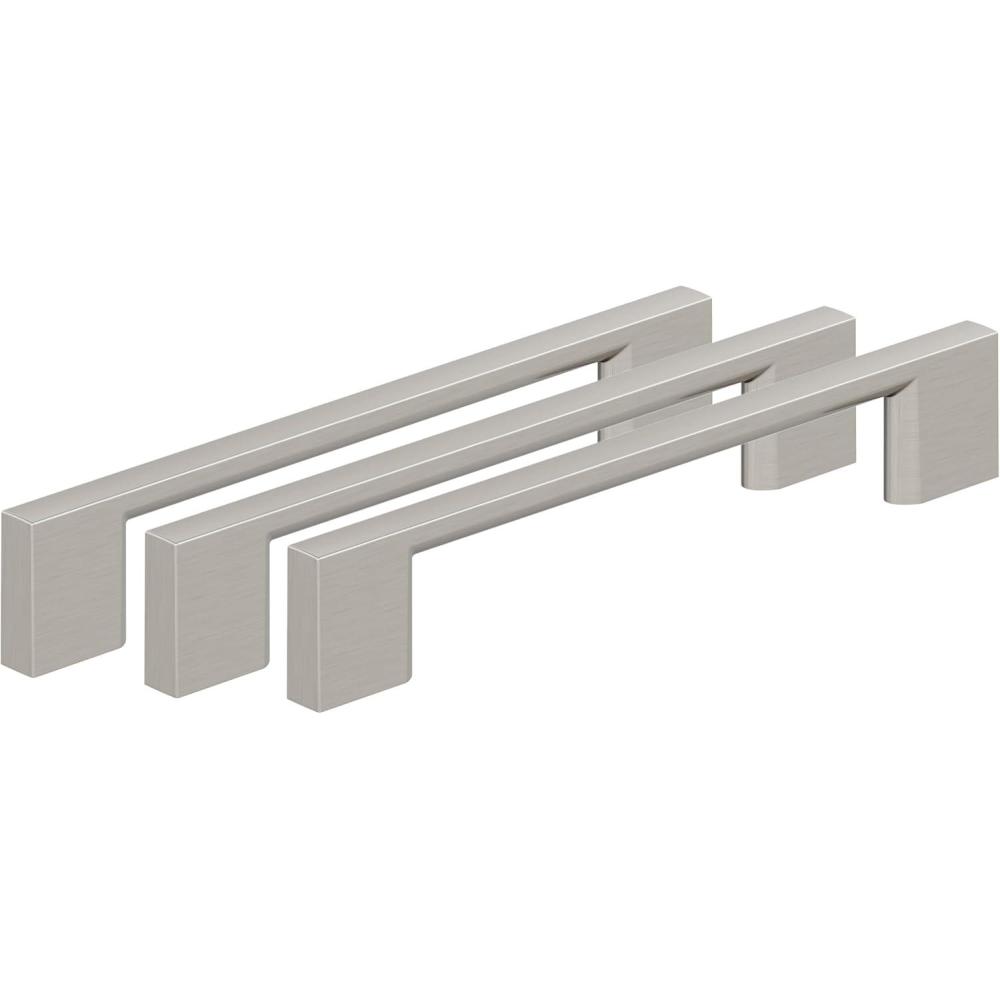 image:imageAmerock 10BX37132G10  Satin Nickel Cabinet Pull  5116 inch 128mm CentertoCenter  30 Pack  Cityscape  Furniture Hardware