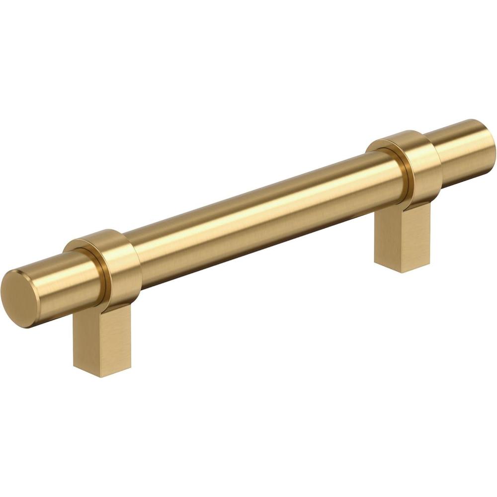 image:imageAmerock Central 5116 inch 128mm CentertoCenter Polished Chrome Cabinet Pull 10 PackChampagne Bronze