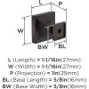 Amerock 10BX37024ORB | Oil Rubbed Bronze Cabinet Knob | 1-1/16 inch (27mm) Length | 30 Pack | Pedestal | Furniture Hardware