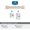 Amerock 10BX37030G10 | Satin Nickel Cabinet Pull | 3 inch (76mm) Center-to-Center | 30 Pack | Bridgeport | Furniture Hardware