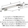 Amerock 10BX37093G10 | Satin Nickel Cabinet Pull | 6-5/16 inch (160mm) Center-to-Center | 30 Pack | Triomphe | Furniture Hardware
