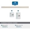 Amerock 10BX37132G10 | Satin Nickel Cabinet Pull | 5-1/16 inch (128mm) Center-to-Center | 30 Pack | Cityscape | Furniture Hardware