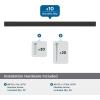 Amerock 10BX37132MB | Matte Black Cabinet Pull | 5-1/16 inch (128mm) Center-to-Center | 30 Pack | Cityscape | Furniture Hardware
