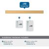 Amerock 10BX37177MB | Matte Black Cabinet Pull | 5-1/16 inch (128mm) Center-to-Center | 30 Pack | Bar Pulls Square | Furniture Hardware(Champagne Bronze)