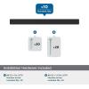 Amerock 10BX37177MB | Matte Black Cabinet Pull | 5-1/16 inch (128mm) Center-to-Center | 30 Pack | Bar Pulls Square | Furniture Hardware(Matte Black)