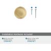 Amerock Arden 1-1/4 inch (32mm) Diameter Satin Nickel Cabinet Knob – 10 Pack(Champagne Bronze)