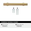 Amerock Central 5-1/16 inch (128mm) Center-to-Center Polished Chrome Cabinet Pull – 10 Pack(Champagne Bronze)