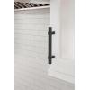 Amerock Central 5-1/16 inch (128mm) Center-to-Center Polished Chrome Cabinet Pull – 10 Pack(Matte Black)