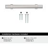 Amerock Central 5-1/16 inch (128mm) Center-to-Center Polished Chrome Cabinet Pull – 10 Pack(Polished Chrome)