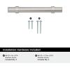 Amerock Central 5-1/16 inch (128mm) Center-to-Center Polished Chrome Cabinet Pull – 10 Pack(Satin Nickel)