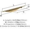 Amerock Current 5-1/16 inch (128mm) Center-to-Center Champagne Bronze Cabinet Pull – 10 Pack(Champagne Bronze)