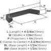 Amerock Evolve 5-1/16 inch (128mm) Center-to-Center Satin Nickel Cabinet Pull – 25 Pack(Matte Black)