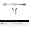 Fairfield 5-1/16 inch (128mm) Center-to-Center Oil-Rubbed Bronze Cabinet Pull – 25 Pack(Polished Chrome)