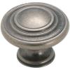 Amerock | Cabinet Knob | Polished Chrome | 1-5/16 inch (33 mm) Diameter | Inspirations | 10 Pack | Drawer Knob | Cabinet Hardware(Weathered Nickel)