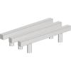Amerock 10BX37177MB | Matte Black Cabinet Pull | 5-1/16 inch (128mm) Center-to-Center | 30 Pack | Bar Pulls Square | Furniture Hardware(Polished Chrome)