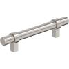 Amerock Central 5-1/16 inch (128mm) Center-to-Center Polished Chrome Cabinet Pull – 10 Pack(Satin Nickel)