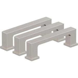 Amerock 10BX37030G10 | Satin Nickel Cabinet Pull | 3 inch (76mm) Center-to-Center | 30 Pack | Bridgeport | Furniture Hardware