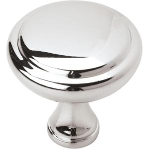 Amerock Arden 1-1/4 inch (32mm) Diameter Satin Nickel Cabinet Knob – 10 Pack(Polished Chrome)