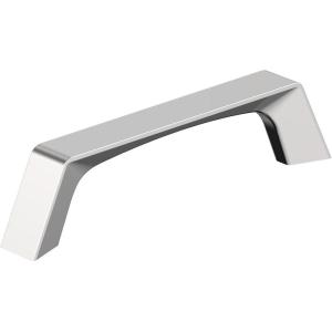 Amerock Evolve 5-1/16 inch (128mm) Center-to-Center Satin Nickel Cabinet Pull – 25 Pack(Polished Chrome)