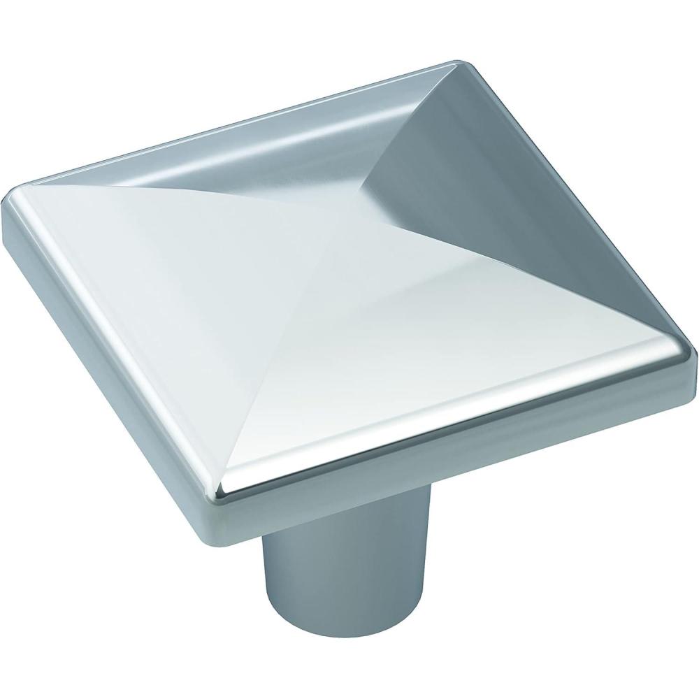 image:imageAmerock Cabinet Knob Polished Chrome 118 inch 29 mm Length Extensity 10 Pack Drawer Knob Cabinet Hardware