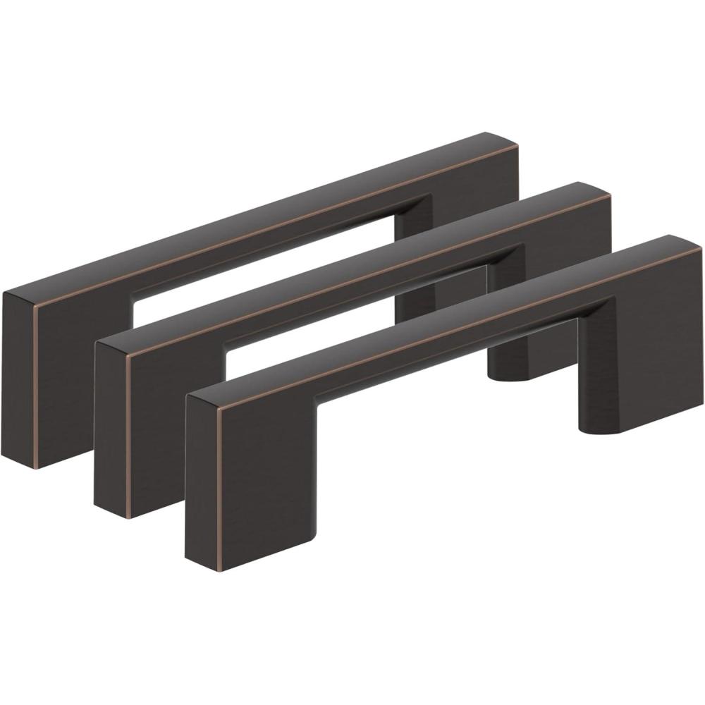 image:imageAmerock 10BX37130ORB Oil Rubbed Bronze Cabinet Pull 3 inch 76mm CentertoCenter 30 Pack Cityscape Furniture Hardware