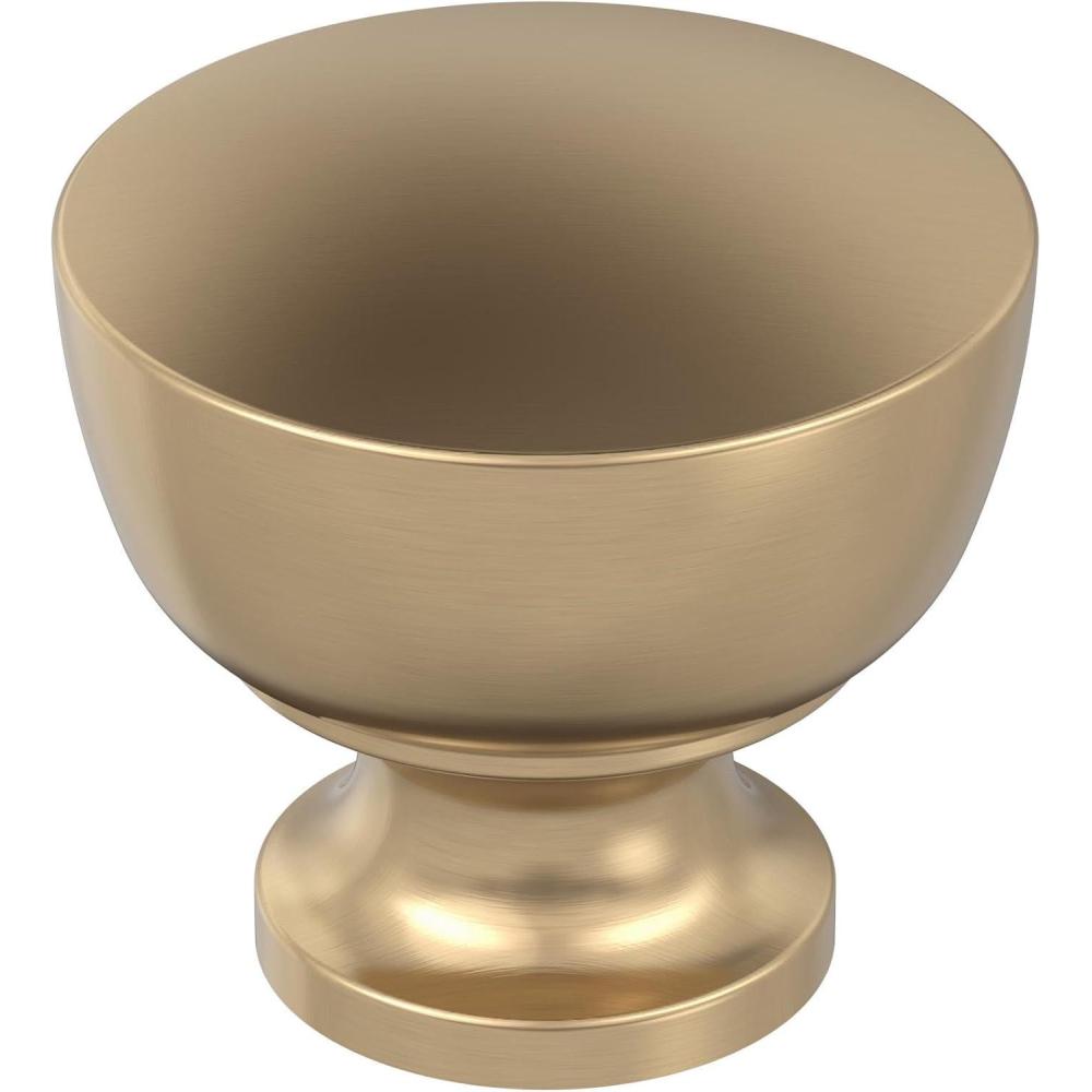 image:imageAmerock Chalice 114 inch 32mm Diameter Champagne Bronze Cabinet Knob 10 PackChampagne Bronze