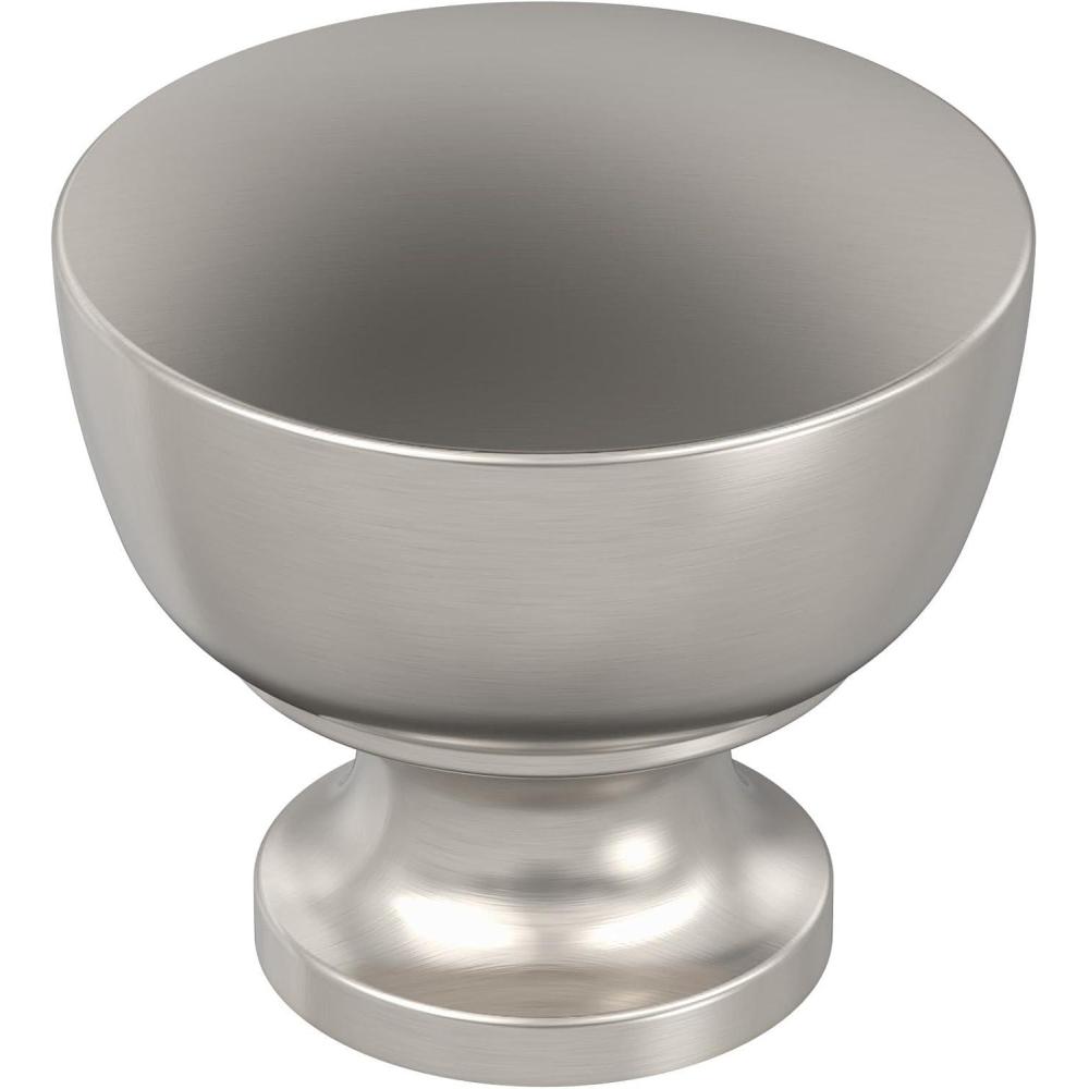 image:imageAmerock Chalice 114 inch 32mm Diameter Champagne Bronze Cabinet Knob 10 PackSatin Nickel