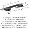 Amerock 10BX37130ORB | Oil Rubbed Bronze Cabinet Pull | 3 inch (76mm) Center-to-Center | 30 Pack | Cityscape | Furniture Hardware