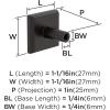 Amerock Chamfered Edge 1-1/16 inch (27mm) Length Satin Nickel Cabinet Knob – 10 Pack(Oil Rubbed Bronze)