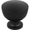 Amerock Chalice 1-1/4 inch (32mm) Diameter Champagne Bronze Cabinet Knob – 10 Pack(Matte Black)
