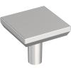Amerock Chamfered Edge 1-1/16 inch (27mm) Length Satin Nickel Cabinet Knob – 10 Pack(Polished Chrome)