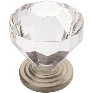 Amerock | Cabinet Knob | Satin Nickel | 1-1/4 inch (32 mm) Diameter | Traditional Classics | 5 Pack | Drawer Knob | Cabinet Hardware(Satin Nickel)