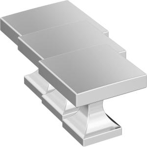 Amerock 10BX3702426 | Polished Chrome Cabinet Knob | 1-1/16 inch (27mm) Length | 30 Pack | Pedestal | Furniture Hardware