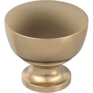 Amerock Chalice 1-1/4 inch (32mm) Diameter Champagne Bronze Cabinet Knob – 10 Pack(Champagne Bronze)