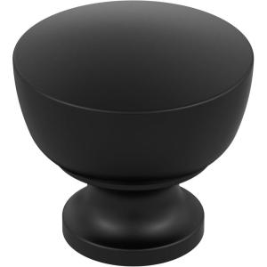 Amerock Chalice 1-1/4 inch (32mm) Diameter Champagne Bronze Cabinet Knob – 10 Pack(Matte Black)