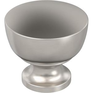 Amerock Chalice 1-1/4 inch (32mm) Diameter Champagne Bronze Cabinet Knob – 10 Pack(Satin Nickel)