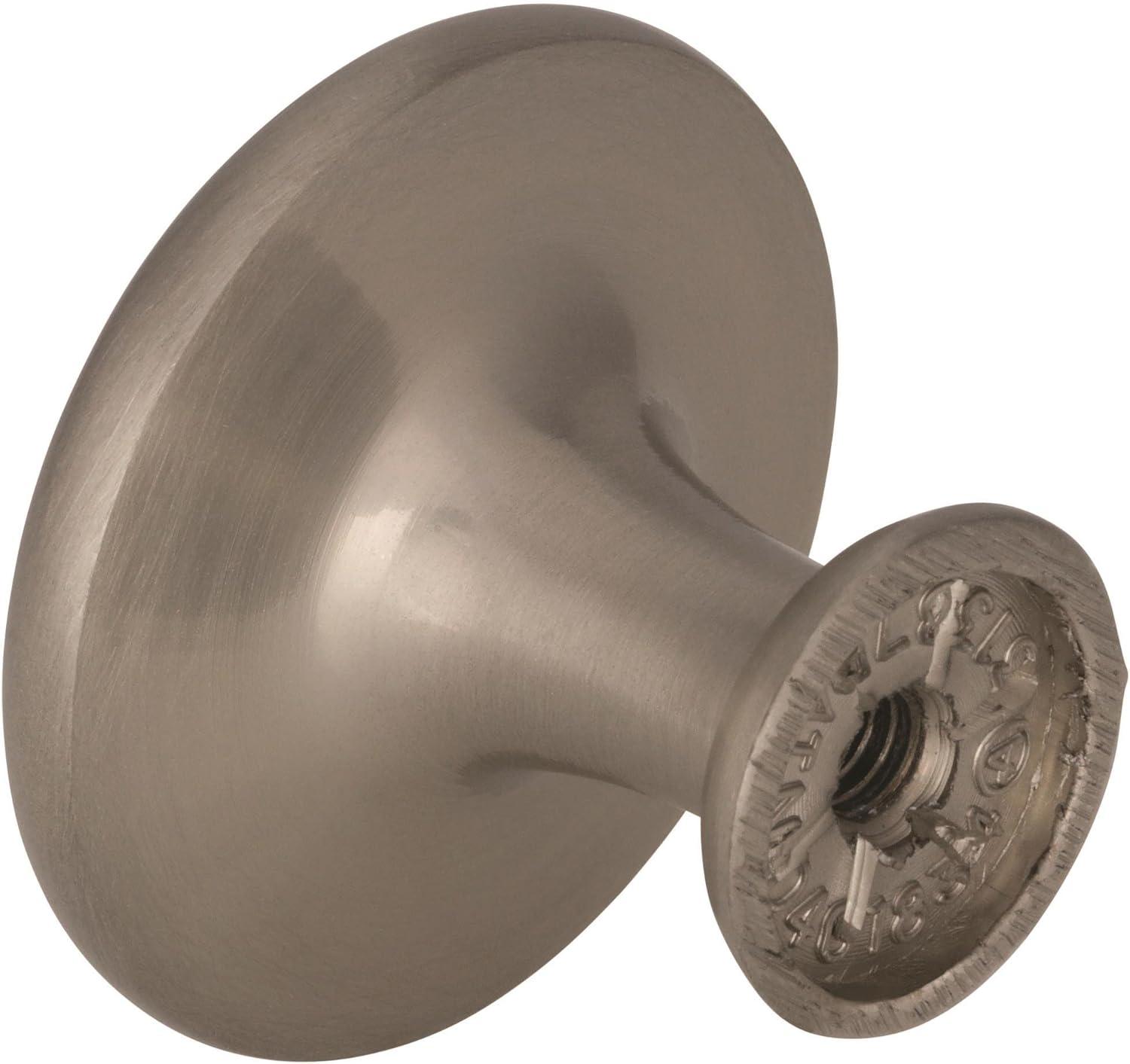 image:imageAmerock Cabinet Knob Satin Nickel 114 inch 32 mm Diameter Everyday Heritage 10 Pack Drawer Knob Cabinet Hardware