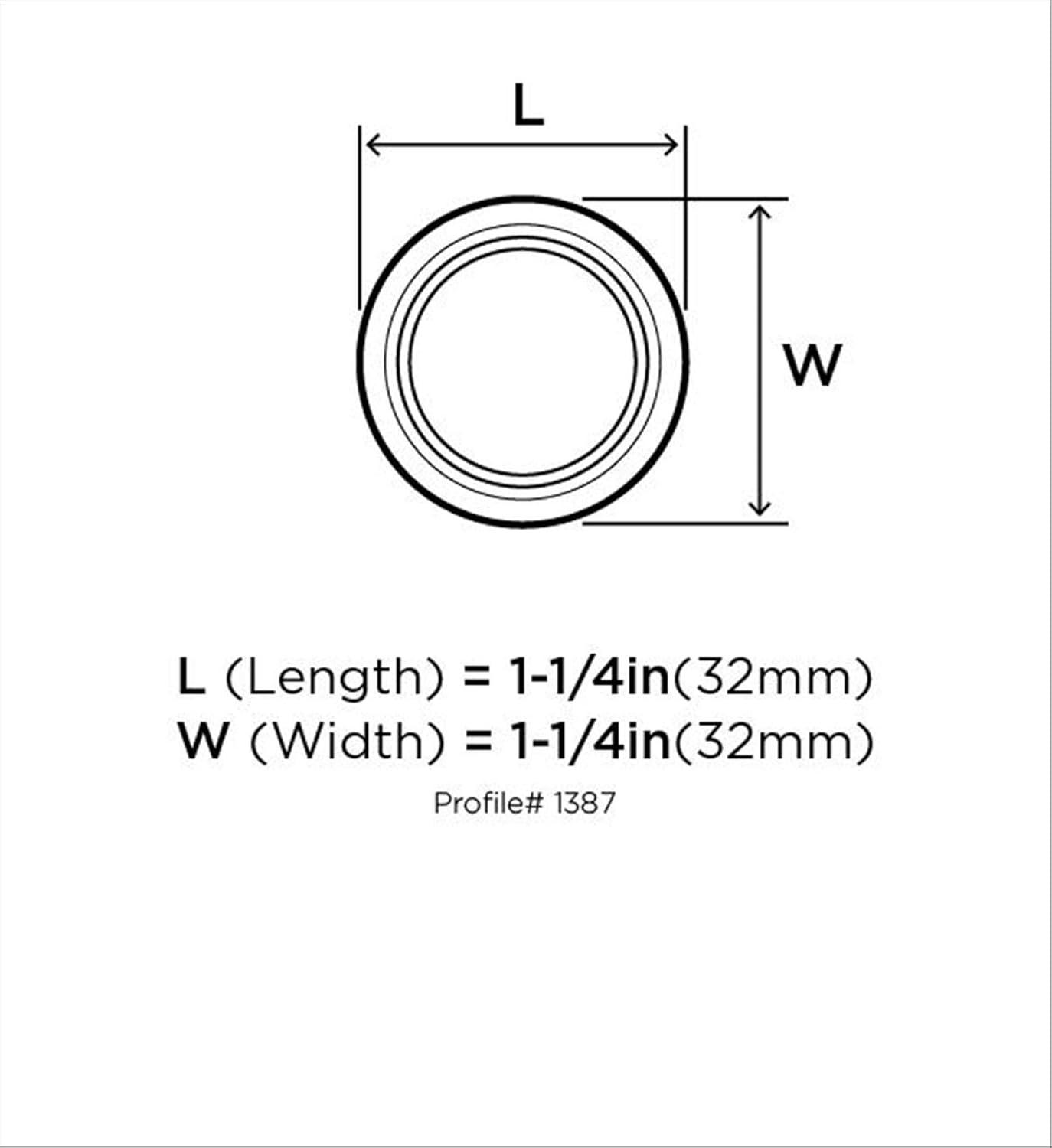 image:imageAmerock Cabinet Knob Satin Nickel 114 inch 32 mm Diameter Everyday Heritage 10 Pack Drawer Knob Cabinet Hardware