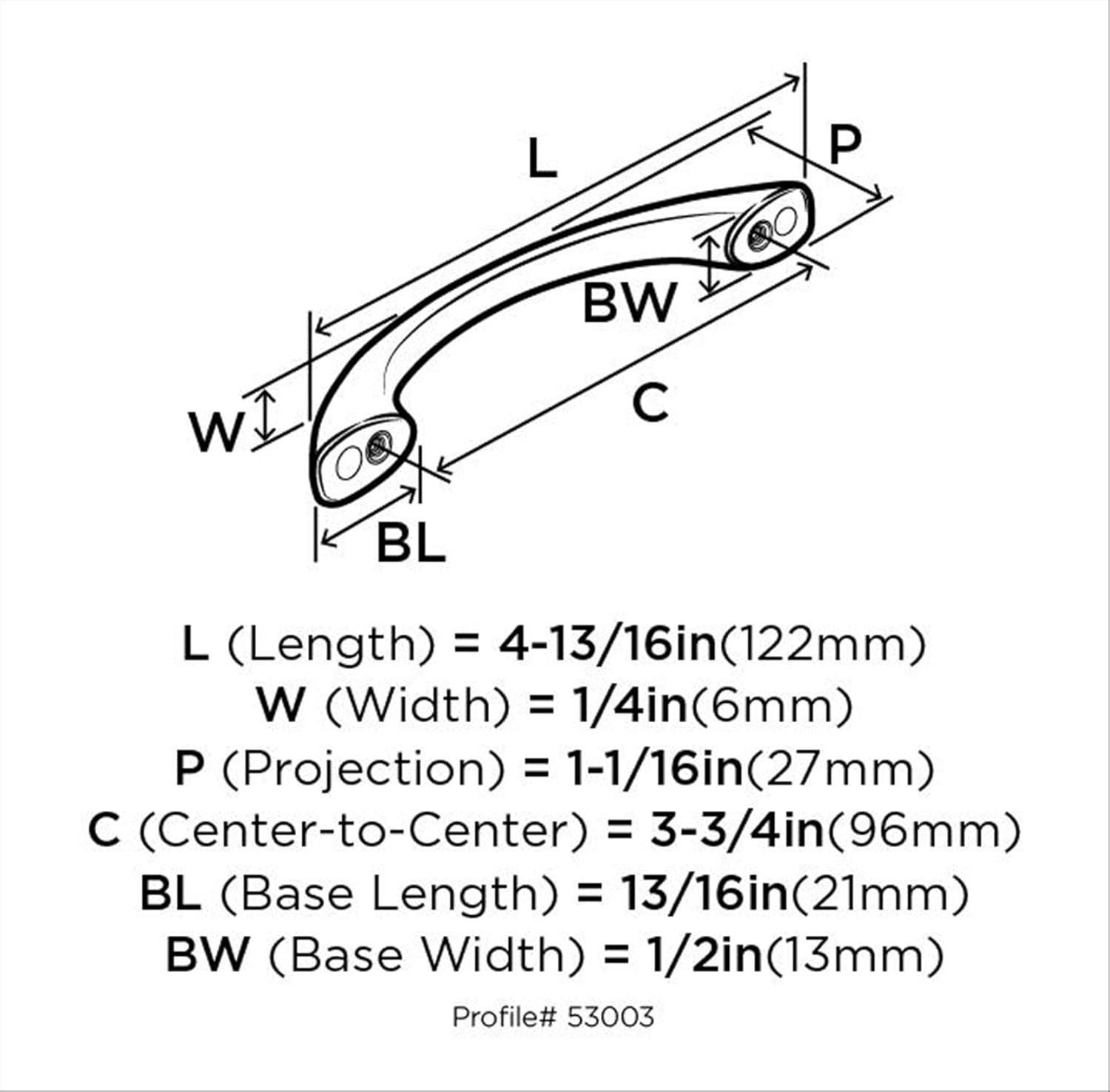 image:imageAmerock Cabinet Pull Satin Nickel 334 inch 96 mm Center to Center Everyday Heritage 10 Pack Drawer Pull Drawer Handle Cabinet Hardware