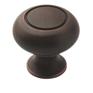 Amerock | Cabinet Knob | Oil Rubbed Bronze | 1-1/4 inch (32 mm) Diameter | Everyday Heritage | 10 Pack | Drawer Knob | Cabinet Hardware