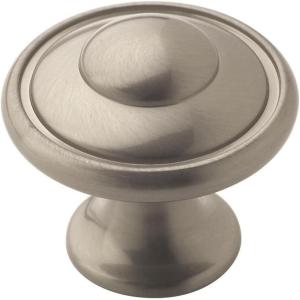 Amerock | Cabinet Knob | Oil Rubbed Bronze | 1-3/16 inch (30 mm) Diameter | Everyday Heritage | 10 Pack | Drawer Knob | Cabinet Hardware(Satin Nickel)