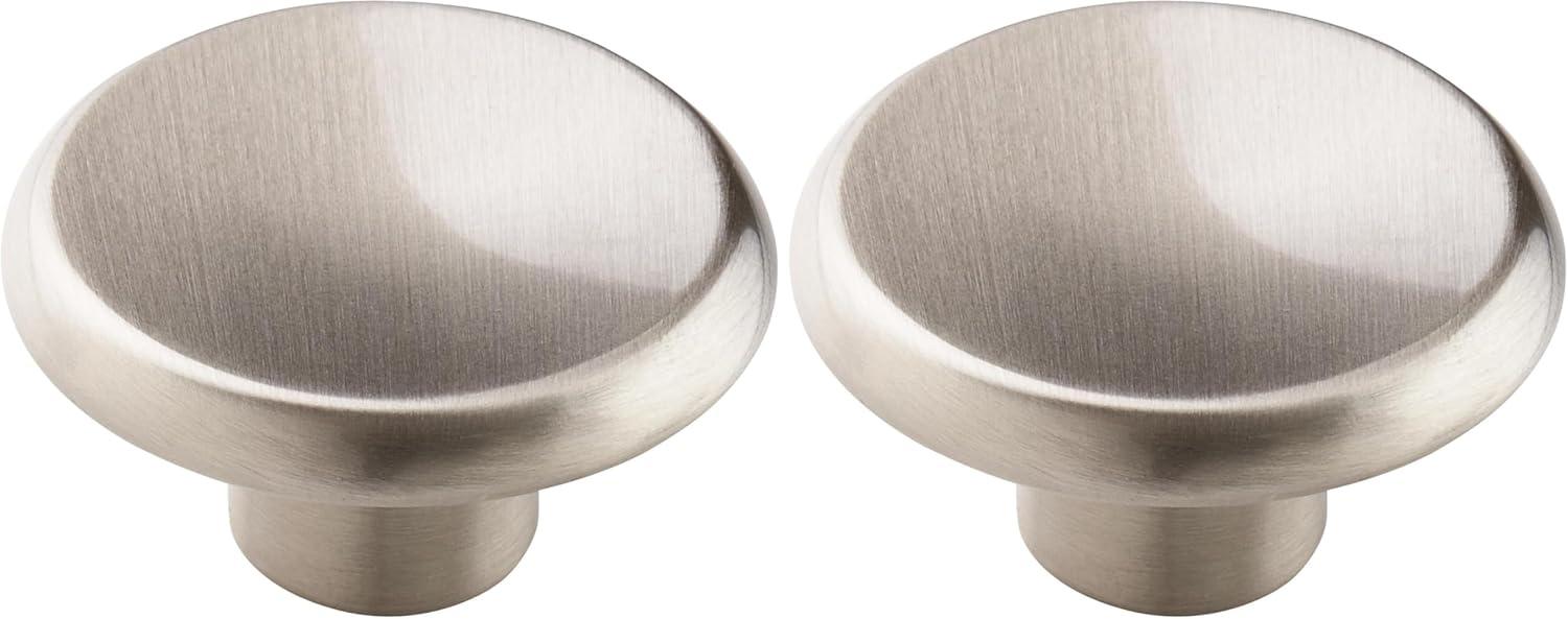 image:imageAmerock Cabinet Knob Satin Nickel 112 inch 38 mm Diameter Everyday Heritage 10 Pack Drawer Knob Cabinet HardwareSatin Nickel