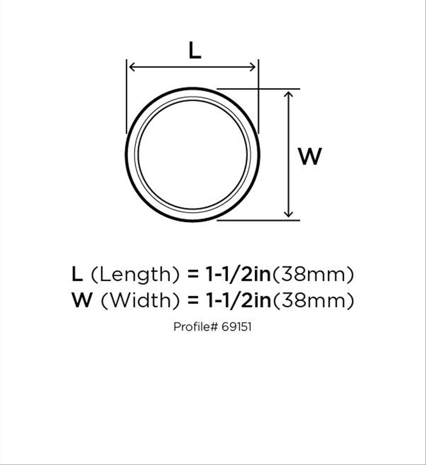 image:imageAmerock Cabinet Knob Satin Nickel 112 inch 38 mm Diameter Everyday Heritage 10 Pack Drawer Knob Cabinet HardwareSatin Nickel
