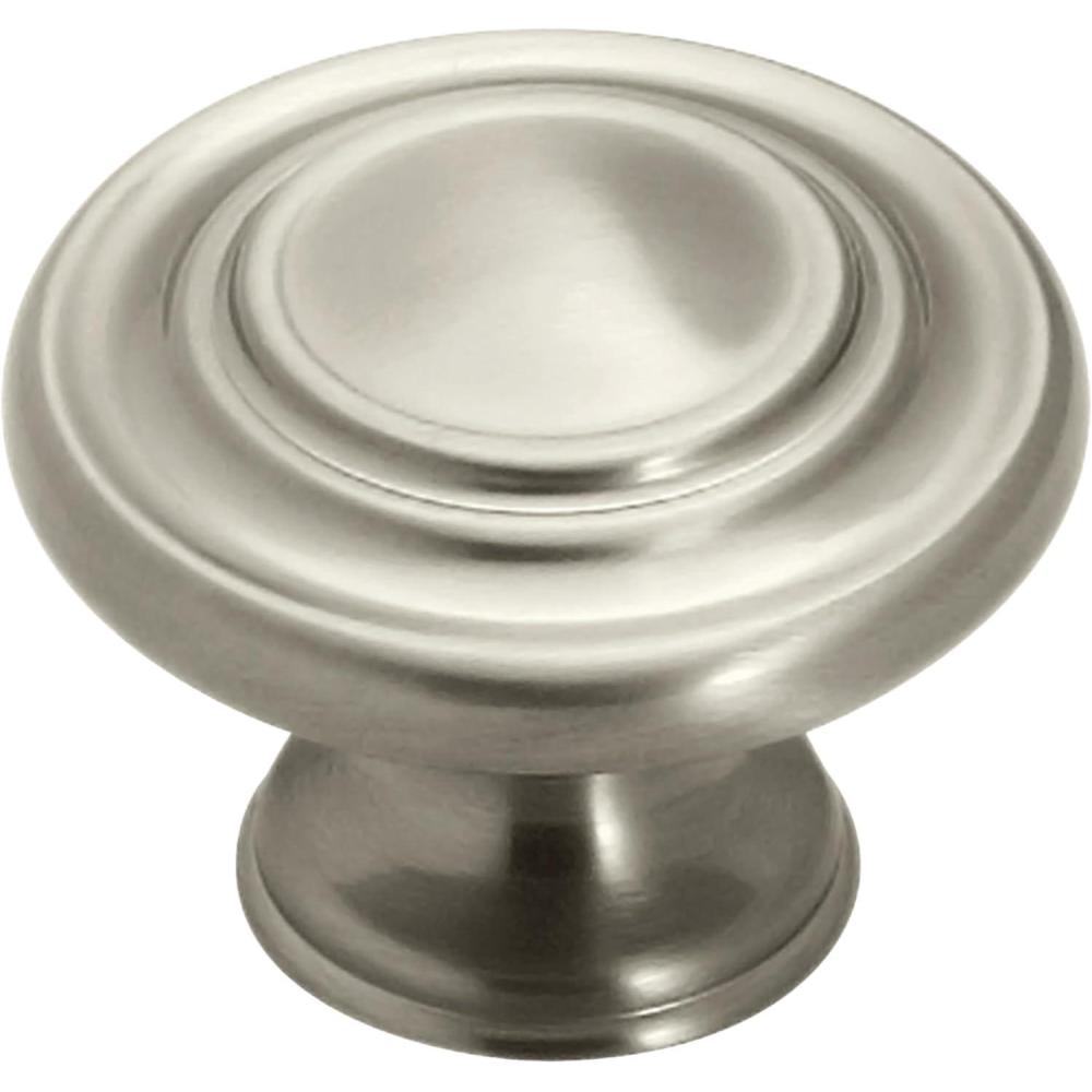 image:imageAmerock Cabinet Knob Oil Rubbed Bronze 1516 inch 33 mm Diameter Inspirations 10 Pack Drawer Knob Cabinet HardwareSatin Nickel