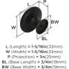 Amerock | Cabinet Knob | Oil Rubbed Bronze | 1-5/16 inch (33 mm) Diameter | Inspirations | 10 Pack | Drawer Knob | Cabinet Hardware(Oil Rubbed Bronze)