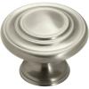 Amerock | Cabinet Knob | Oil Rubbed Bronze | 1-5/16 inch (33 mm) Diameter | Inspirations | 10 Pack | Drawer Knob | Cabinet Hardware(Satin Nickel)