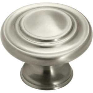 Amerock | Cabinet Knob | Oil Rubbed Bronze | 1-5/16 inch (33 mm) Diameter | Inspirations | 10 Pack | Drawer Knob | Cabinet Hardware(Satin Nickel)
