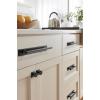 Amerock Thoreau 8-13/16 inch (224mm) Center-to-Center Rectangle Polished Chrome Cabinet Pull Backplate, BP3760626(Matte Black)