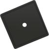 Amerock Thoreau 8-13/16 inch (224mm) Center-to-Center Rectangle Polished Chrome Cabinet Pull Backplate, BP3760626(Matte Black)