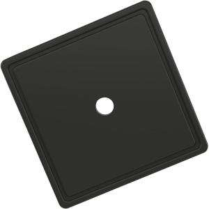 Amerock Thoreau 8-13/16 inch (224mm) Center-to-Center Rectangle Polished Chrome Cabinet Pull Backplate, BP3760626(Matte Black)